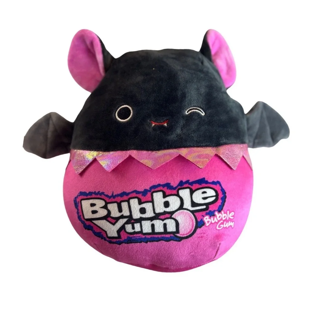 Squishmallows Tillie the Bat Bubble Yum Pink Black Plush‎ 8 Inch Kellytoy 2022